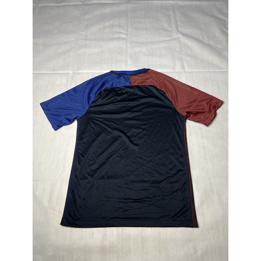 Nike Dri-FIT USA Soccer Jersey Shirt Men's Size Small Black Blue & Red - Picture 7 of 9